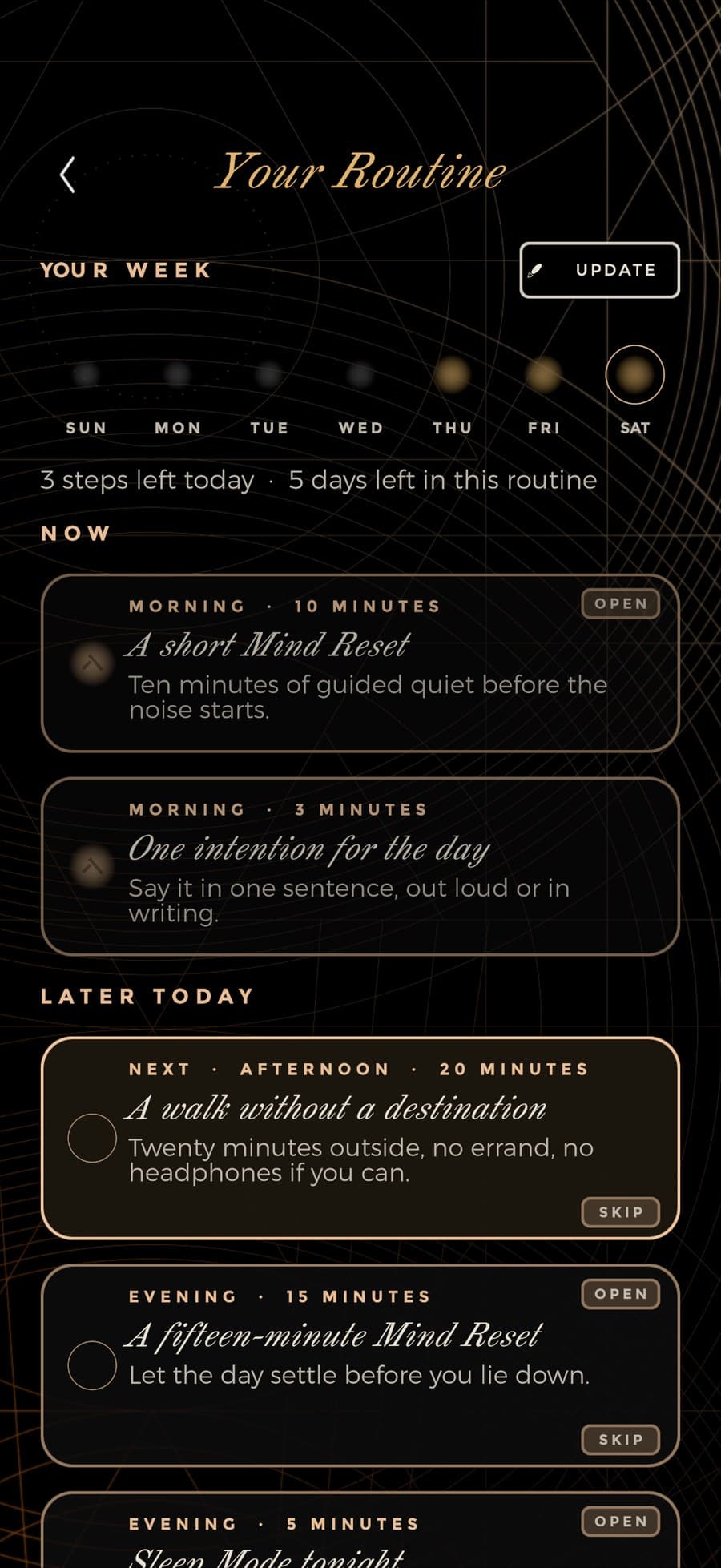 Your Routine